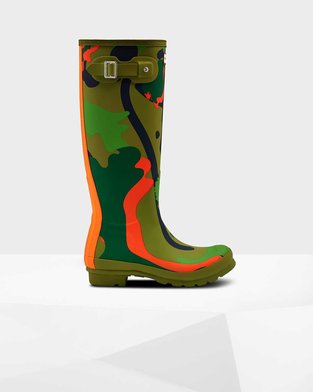 Hunter Original Rockpool Camo Hohe Gummistiefel Damen - Hunter Gummistiefel Grün | Deutschland 940DI
